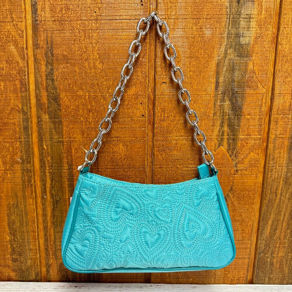 SKINNYDIP LONDON Gianna Nylon Heart Quilt Shoulder Bag